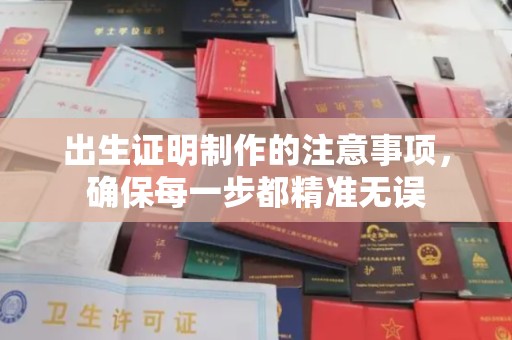 清水出生证明制作的注意事项，确保每一步都精准无误