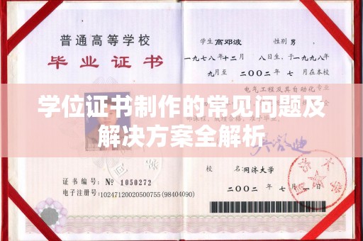 清水学位证书制作的常见问题及解决方案全解析
