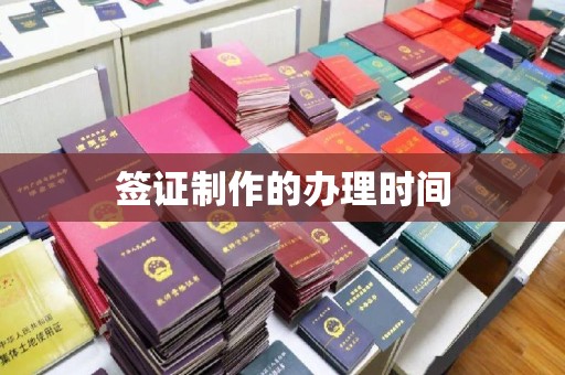 清水签证制作的办理时间