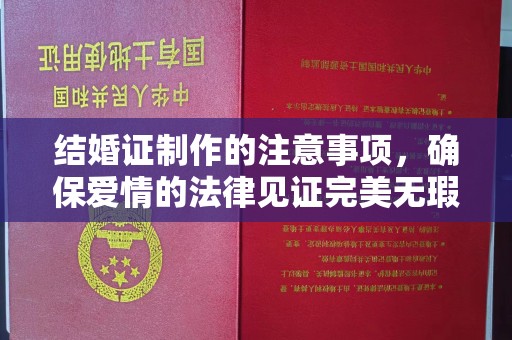 清水结婚证制作的注意事项，确保爱情的法律见证完美无瑕